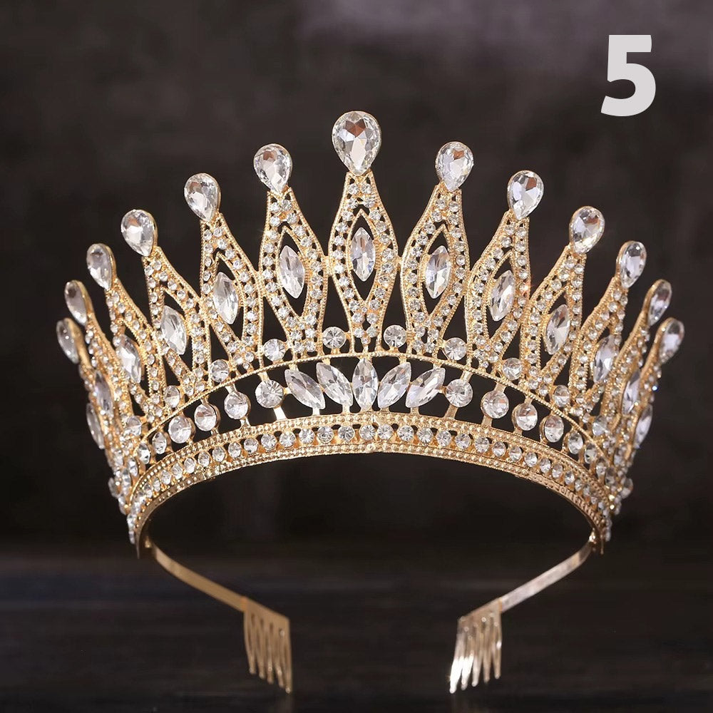 Göz Kamaştıran Damla Kristal Gelin Tac Miss Universe 46087