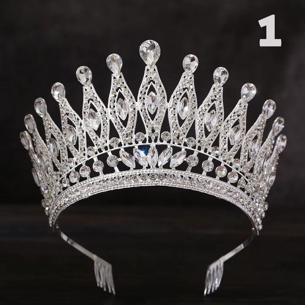 Göz Kamaştıran Damla Kristal Gelin Tac Miss Universe 46087