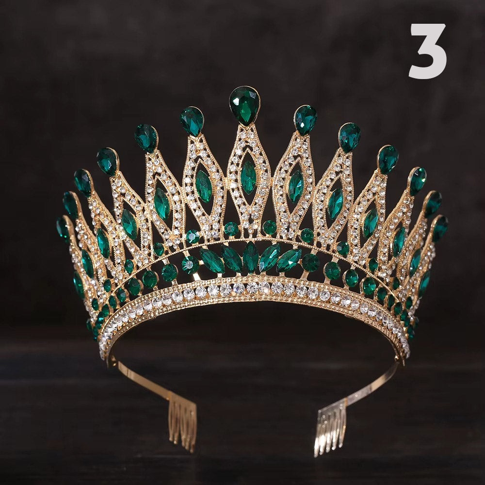 Göz Kamaştıran Damla Kristal Gelin Tac Miss Universe 46087