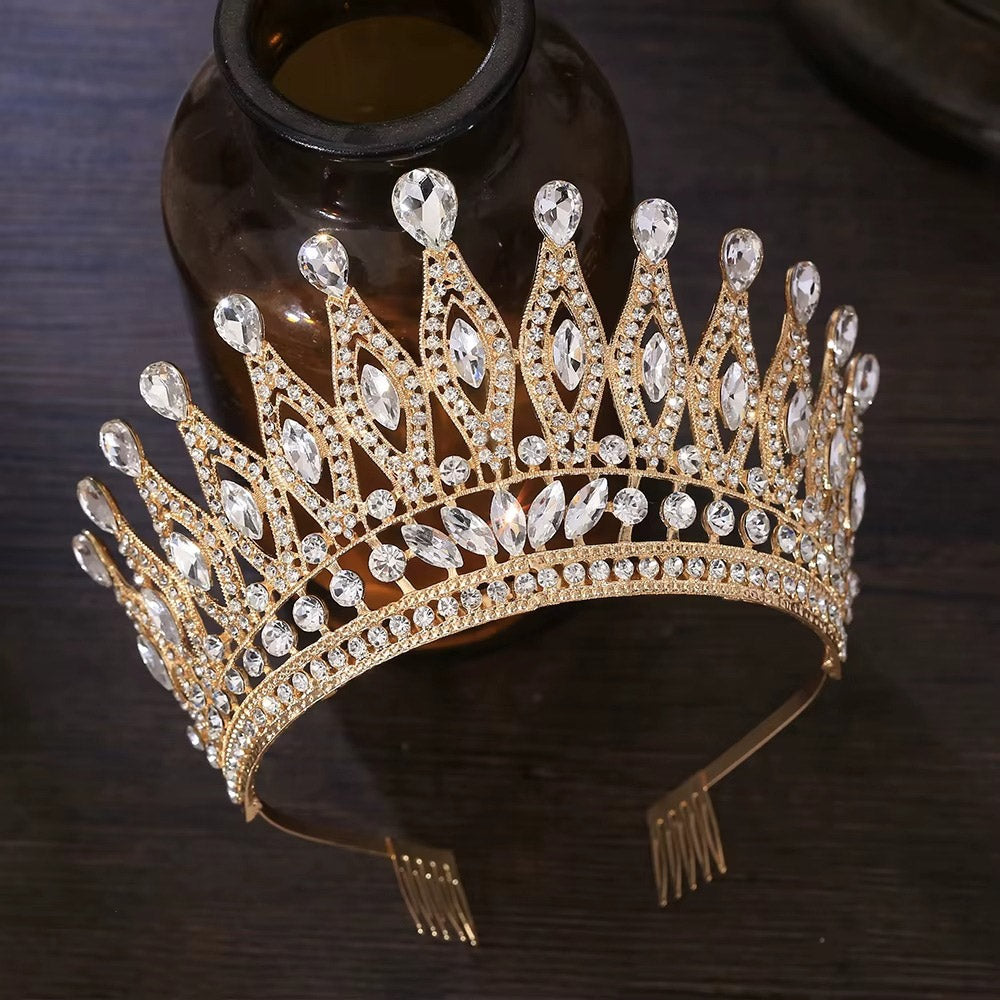 Göz Kamaştıran Damla Kristal Gelin Tac Miss Universe 46087