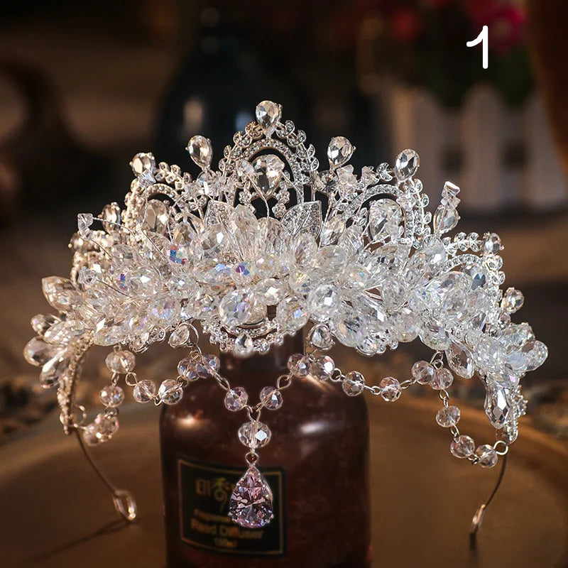 Kristal Zirkon Gelin Tacı 47895