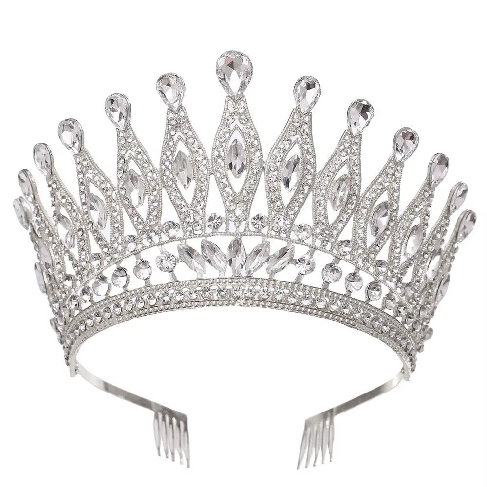 Göz Kamaştıran Damla Kristal Gelin Tac Miss Universe 46087