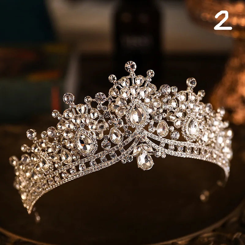 Kristal Zirkon Gelin Tacı 47895