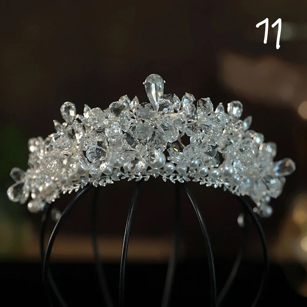 Kristal Zirkon Gelin Tacı 47895