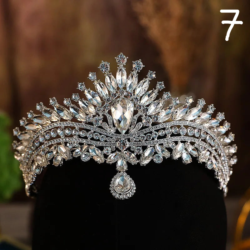 Kristal Zirkon Gelin Tacı 47895