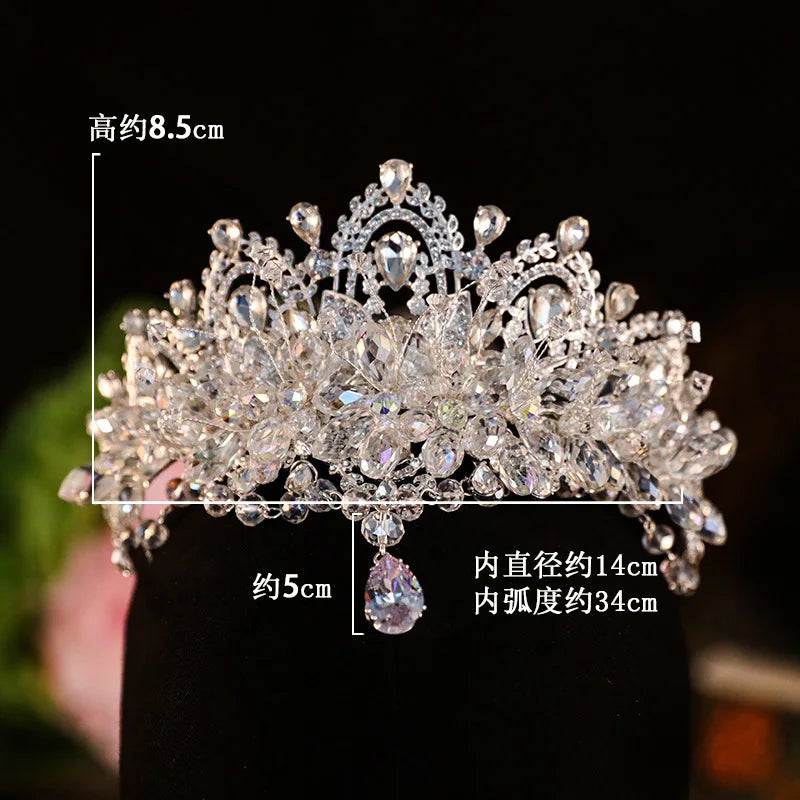 Kristal Zirkon Gelin Tacı 47895