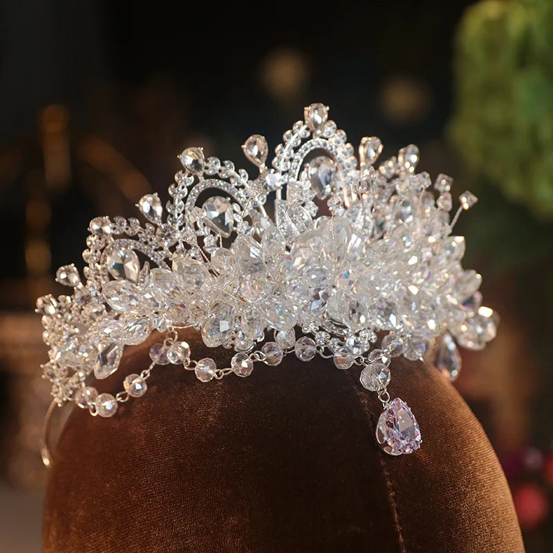 Kristal Zirkon Gelin Tacı 47895
