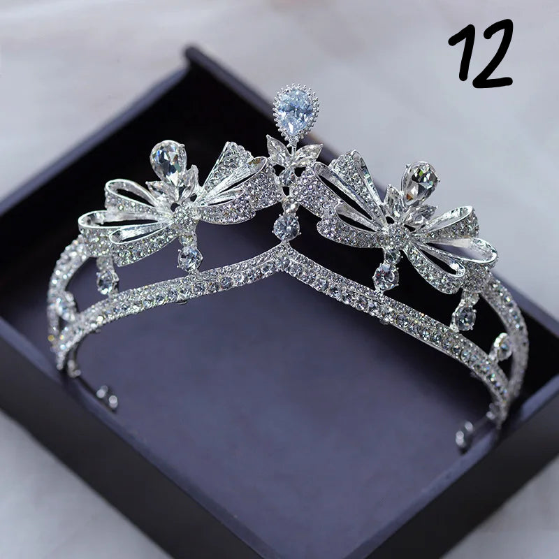 Kristal Zirkon Gelin Tacı 47895
