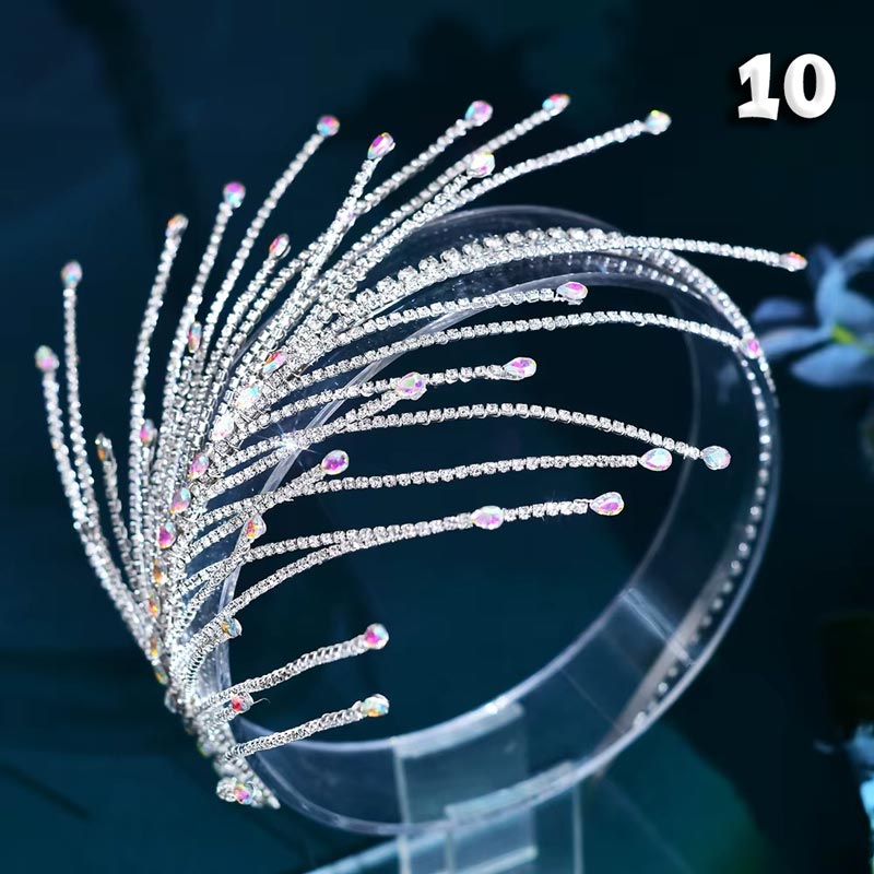El Yapımı Kristal Yapay Elmas Gelin Saç Aksesuarı 70994