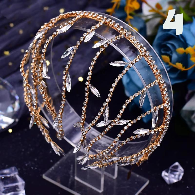 El Yapımı Kristal Yapay Elmas Gelin Saç Aksesuarı 70994