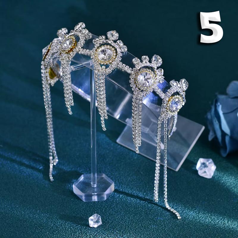 El Yapımı Kristal Yapay Elmas Gelin Saç Aksesuarı 70994
