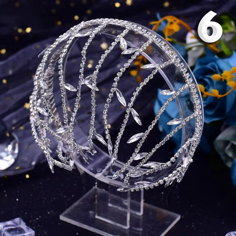 El Yapımı Kristal Yapay Elmas Gelin Saç Aksesuarı 70994