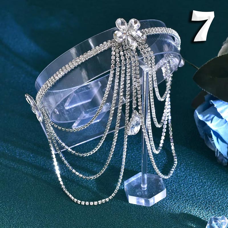 El Yapımı Kristal Yapay Elmas Gelin Saç Aksesuarı 70994