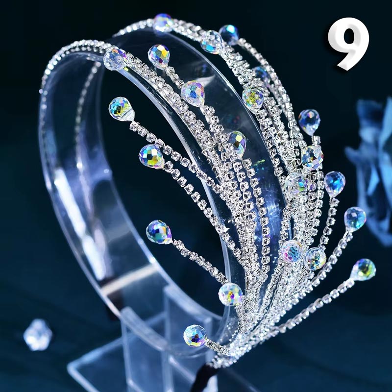 El Yapımı Kristal Yapay Elmas Gelin Saç Aksesuarı 70994