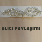 Gelin Saç Aksesuarları - Nikah & Nişan İçin Kristal Taşlı Alın Bandı 96656