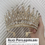 Göz Kamaştıran Damla Kristal Gelin Tac Miss Universe 46087