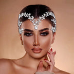 Gelin Saç Aksesuarları - Nikah & Nişan İçin Kristal Taşlı Alın Bandı 96656