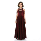 Genç Kız Saten Mezuniyet ve Abiye Elbise  Sırtı Gipe Lastikli