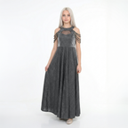 Genç Kız Saten Mezuniyet ve Abiye Elbise  Sırtı Gipe Lastikli 81223