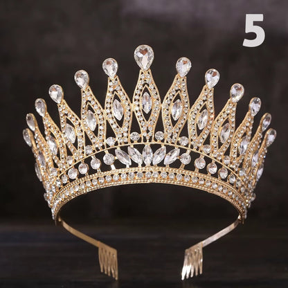 Göz Kamaştıran Damla Kristal Gelin Tac Miss Universe 46087