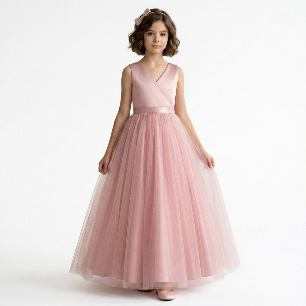 Kız Çocuk Tüllü Prenses Abiye Elbise 96212