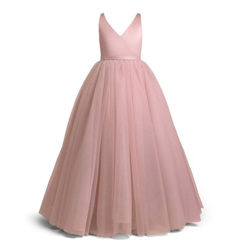 Kız Çocuk Tüllü Prenses Abiye Elbise 96212