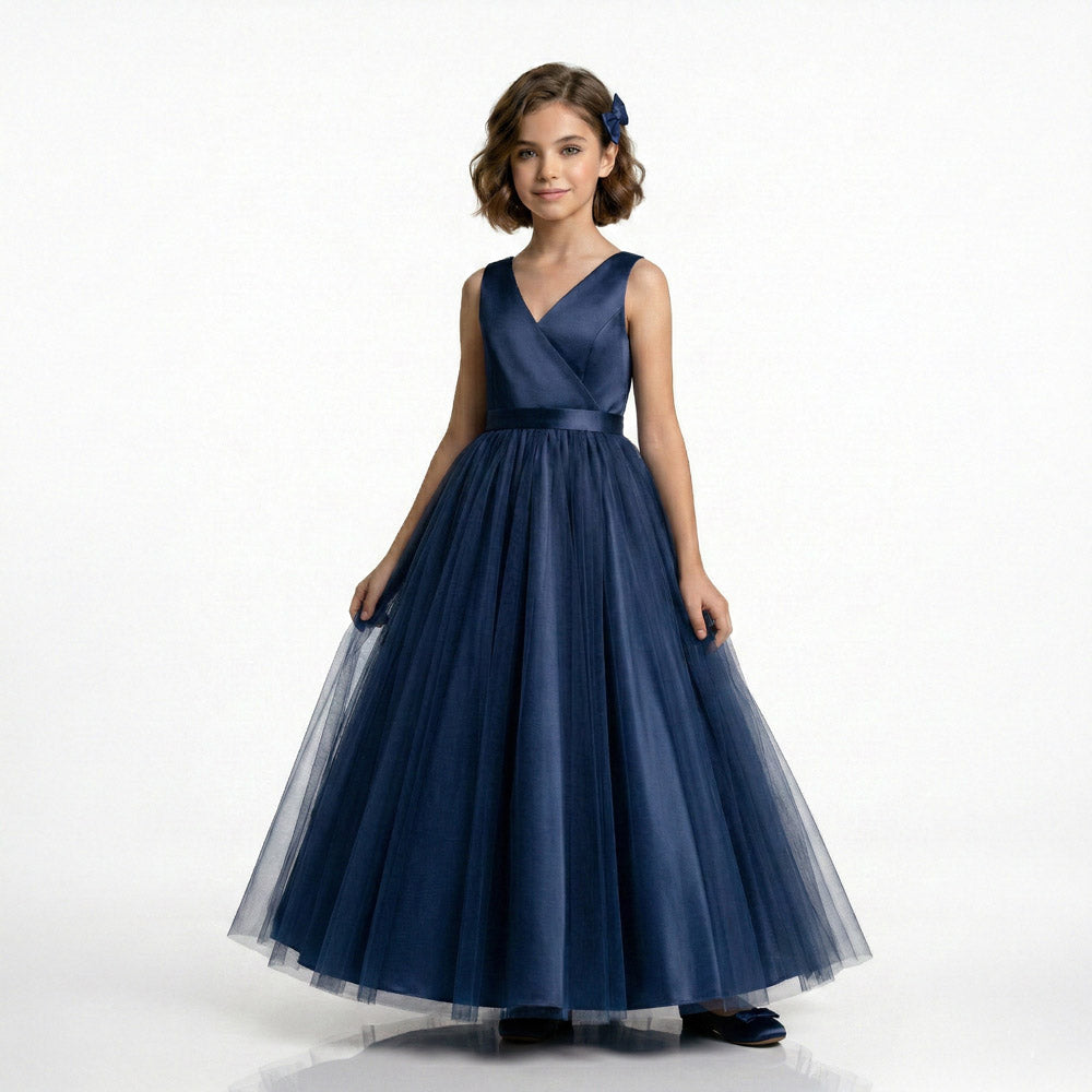 Kız Çocuk Tüllü Prenses Abiye Elbise 96212