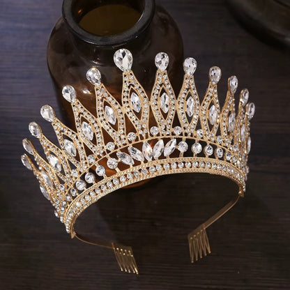 Göz Kamaştıran Damla Kristal Gelin Tac Miss Universe 46087