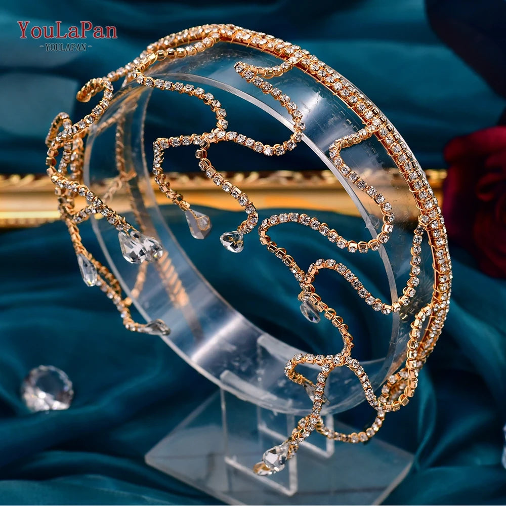 El Yapımı Kristal Yapay Elmas Gelin Saç Aksesuarı 70994