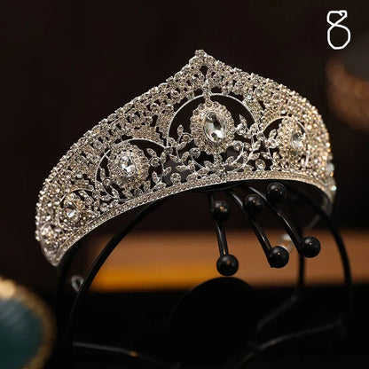 Kristal Zirkon Gelin Tacı 47895