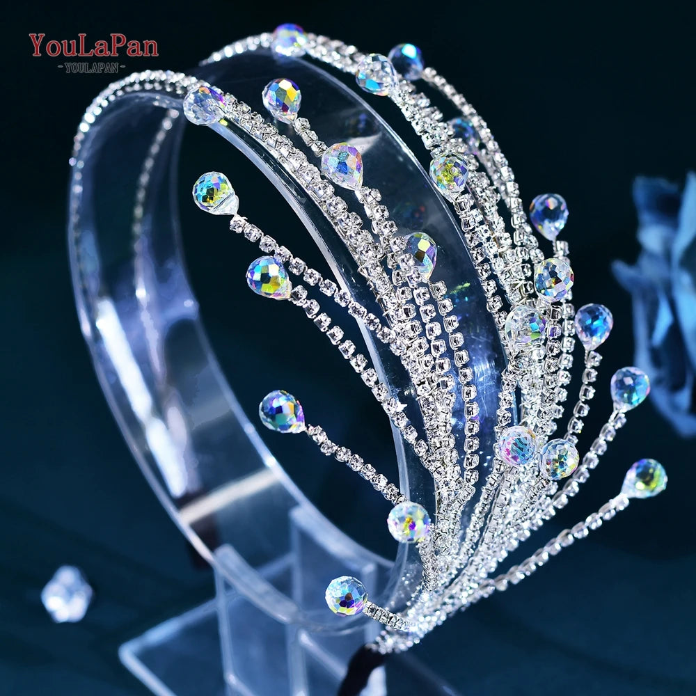 El Yapımı Kristal Yapay Elmas Gelin Saç Aksesuarı 70994