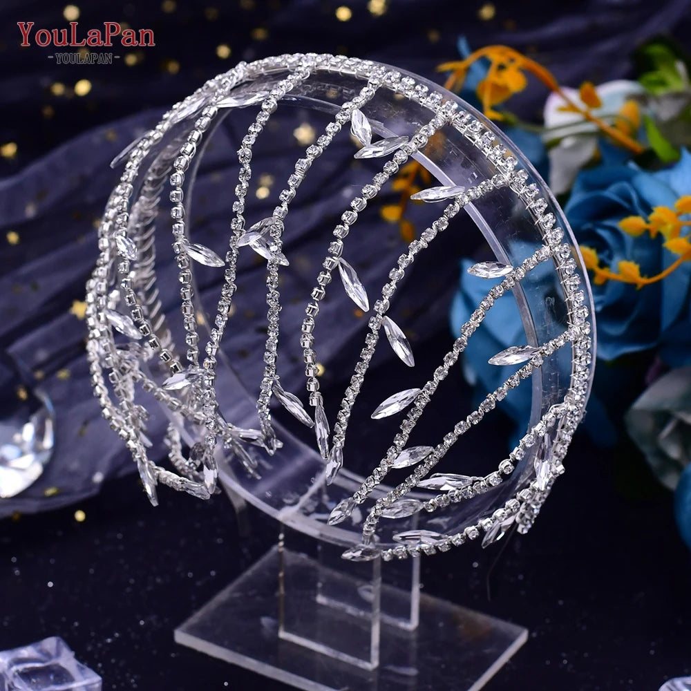 El Yapımı Kristal Yapay Elmas Gelin Saç Aksesuarı 70994