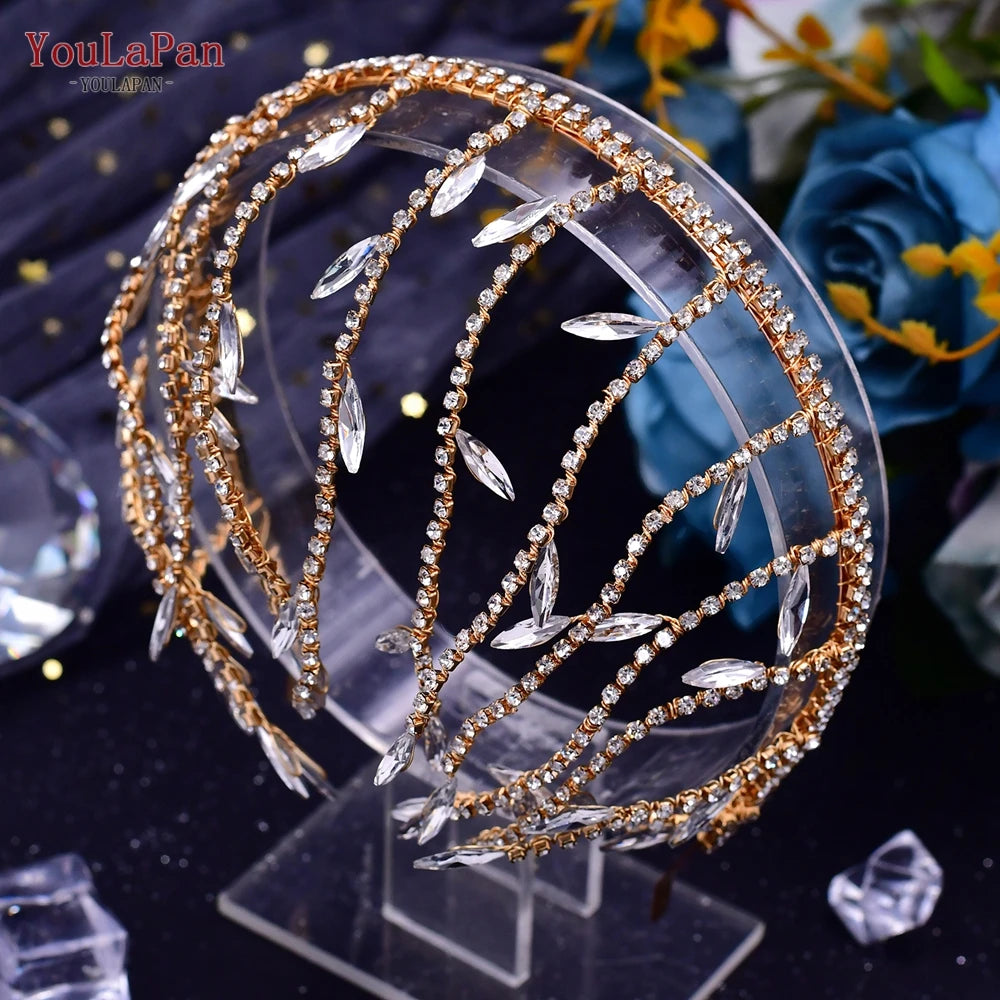 El Yapımı Kristal Yapay Elmas Gelin Saç Aksesuarı 70994
