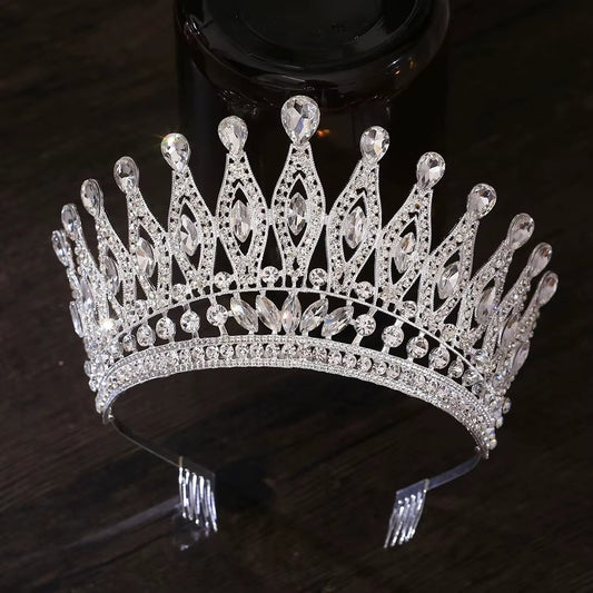 Göz Kamaştıran Damla Kristal Gelin Tac Miss Universe 46087