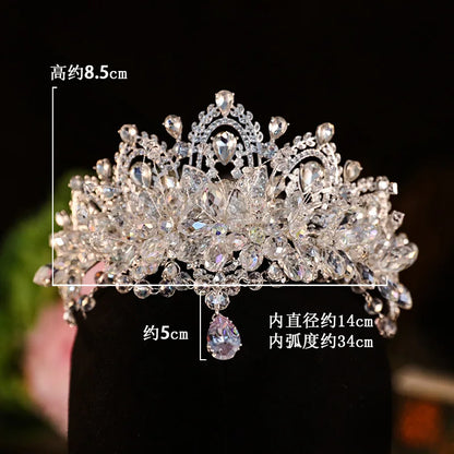 Kristal Zirkon Gelin Tacı 47895
