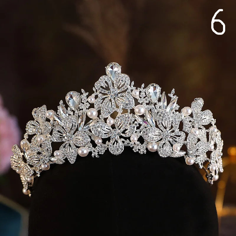 Kristal Zirkon Gelin Tacı 47895