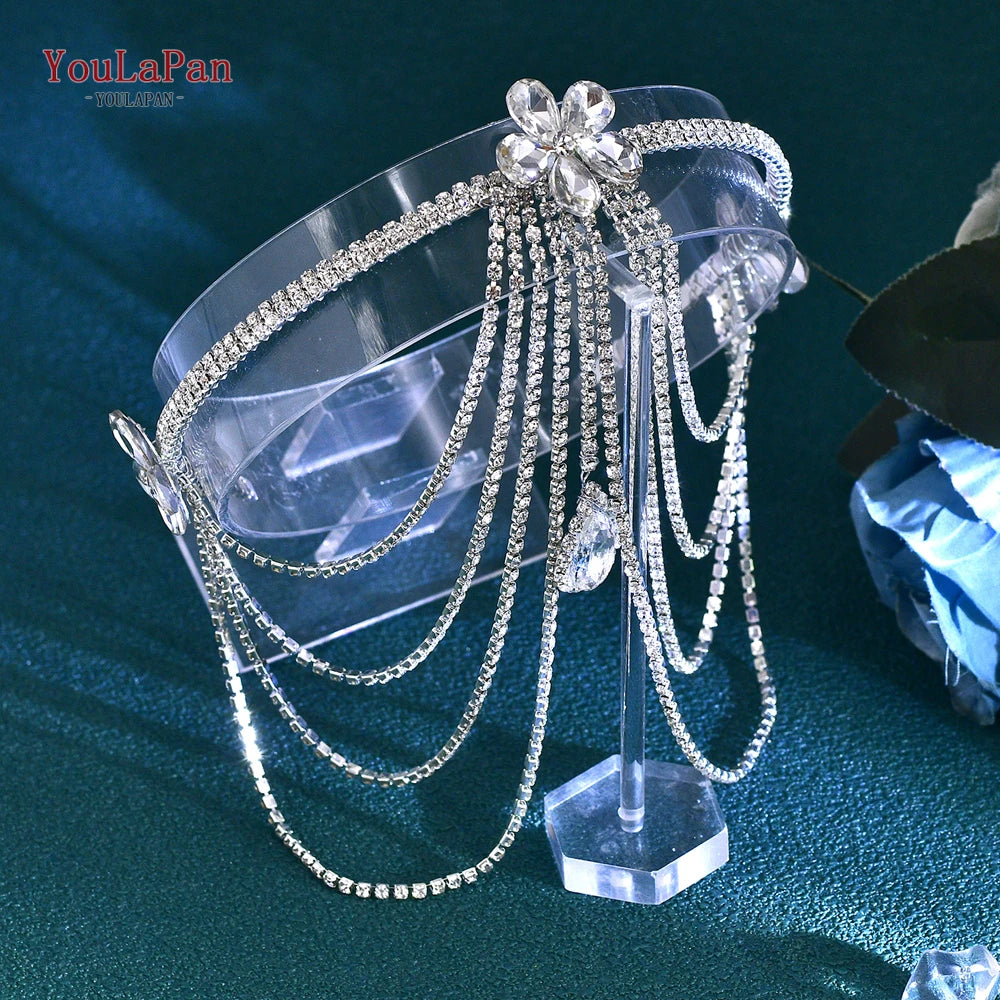El Yapımı Kristal Yapay Elmas Gelin Saç Aksesuarı 70994