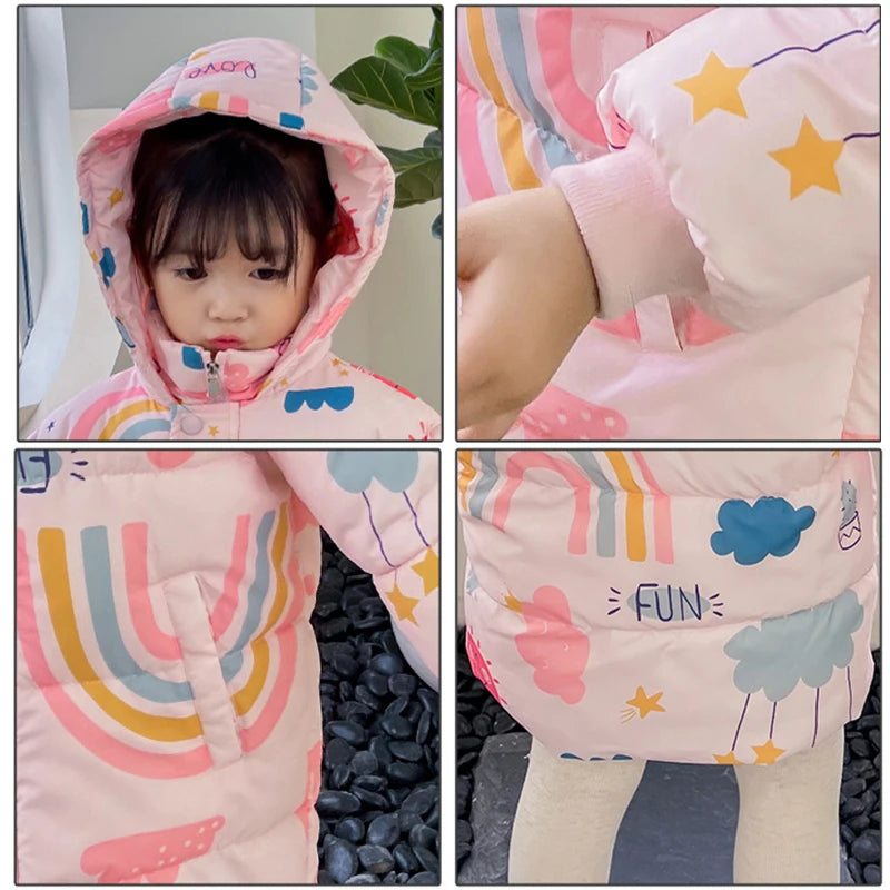 Çocuk Kapşonlu Kışlık Mont (2-7 Yaş)  11138