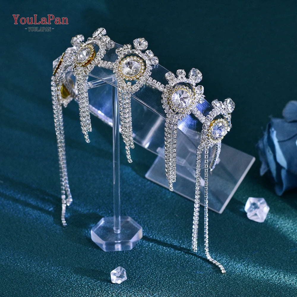 El Yapımı Kristal Yapay Elmas Gelin Saç Aksesuarı 70994