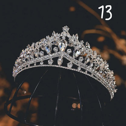 Kristal Zirkon Gelin Tacı 47895