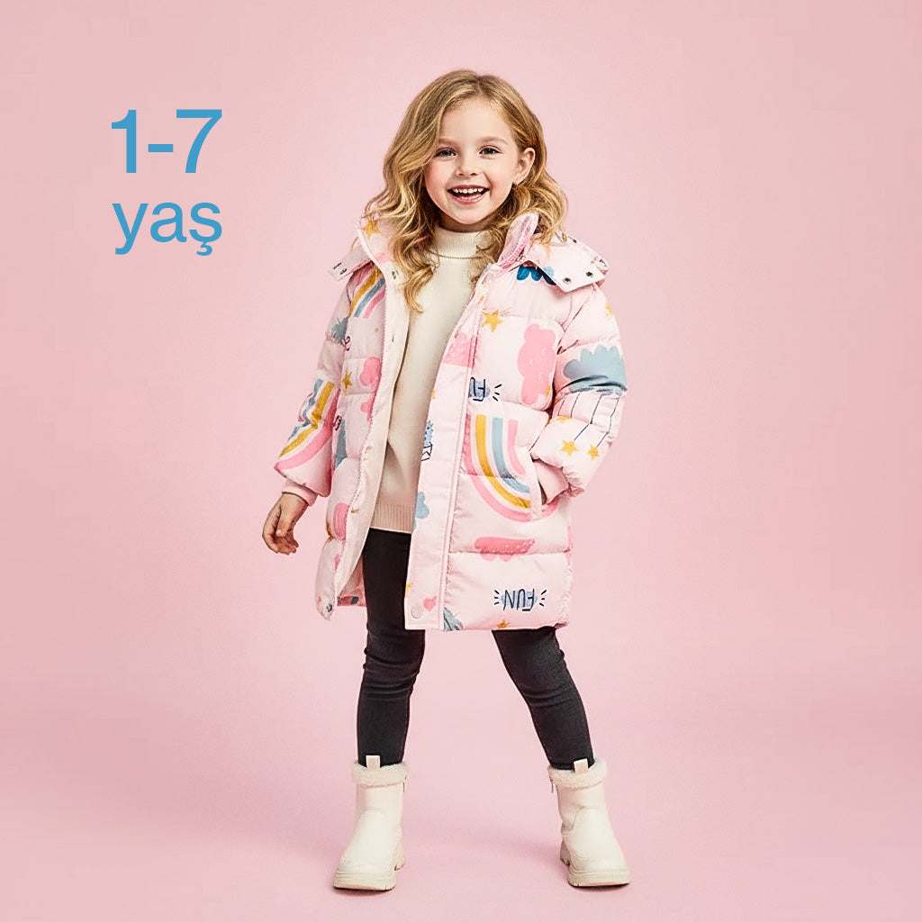 Çocuk Kapşonlu Kışlık Mont (2-7 Yaş)  11138