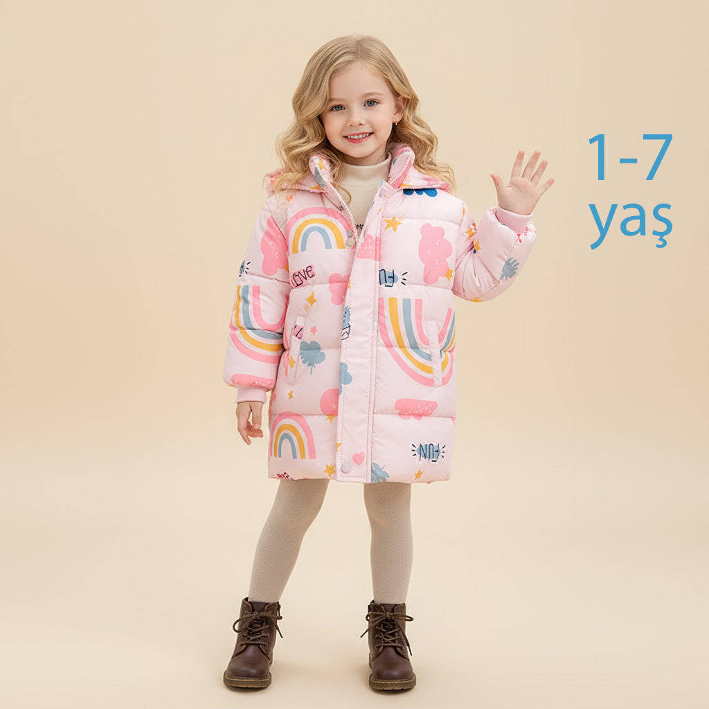 Çocuk Kapşonlu Kışlık Mont (2-7 Yaş)  11138