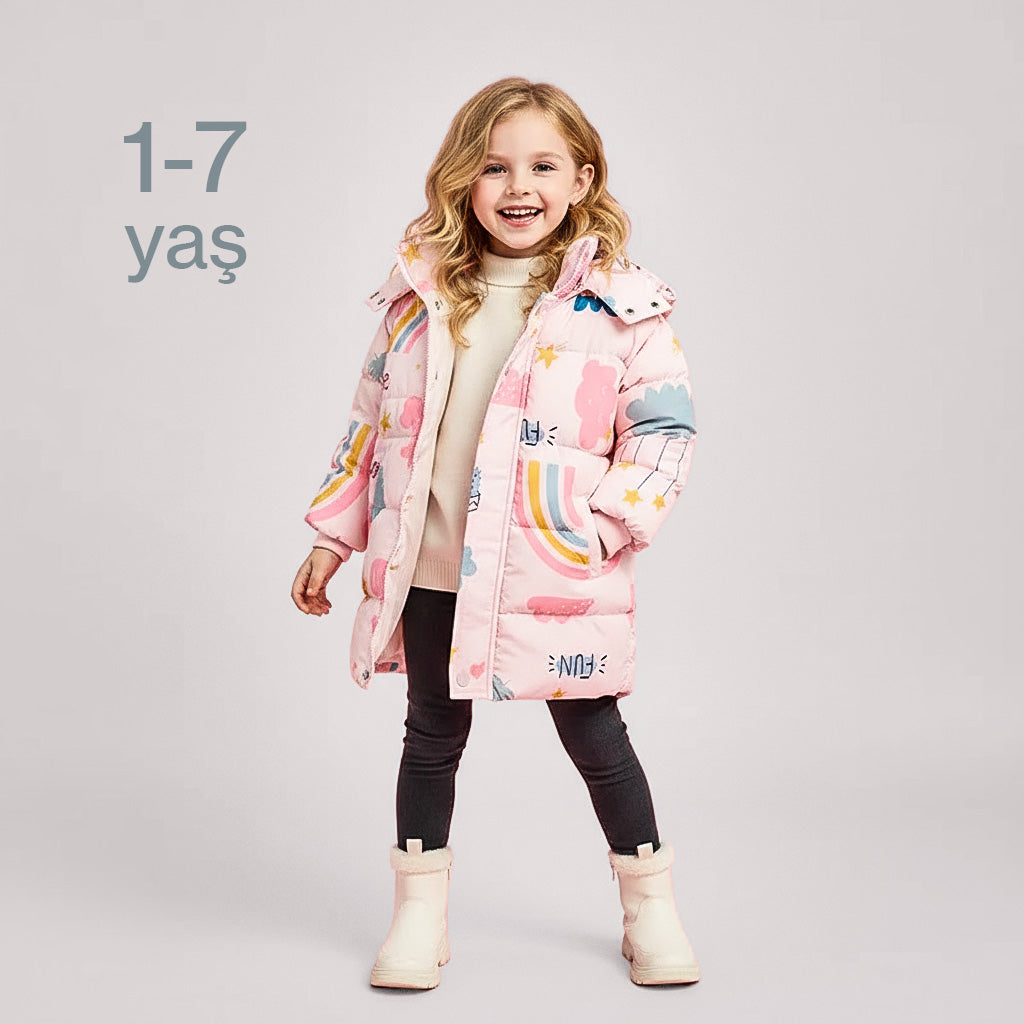 Çocuk Kapşonlu Kışlık Mont (2-7 Yaş)  11138