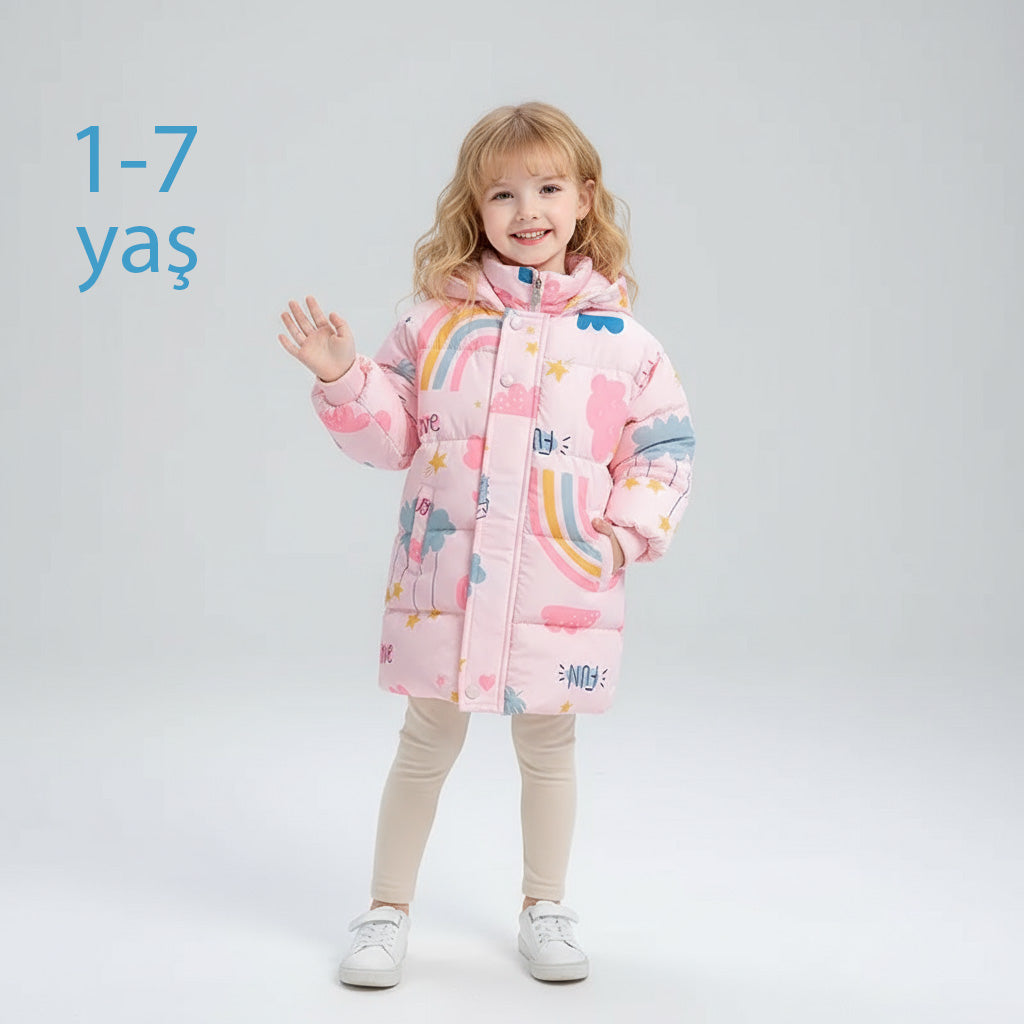Çocuk Kapşonlu Kışlık Mont (2-7 Yaş)  11138
