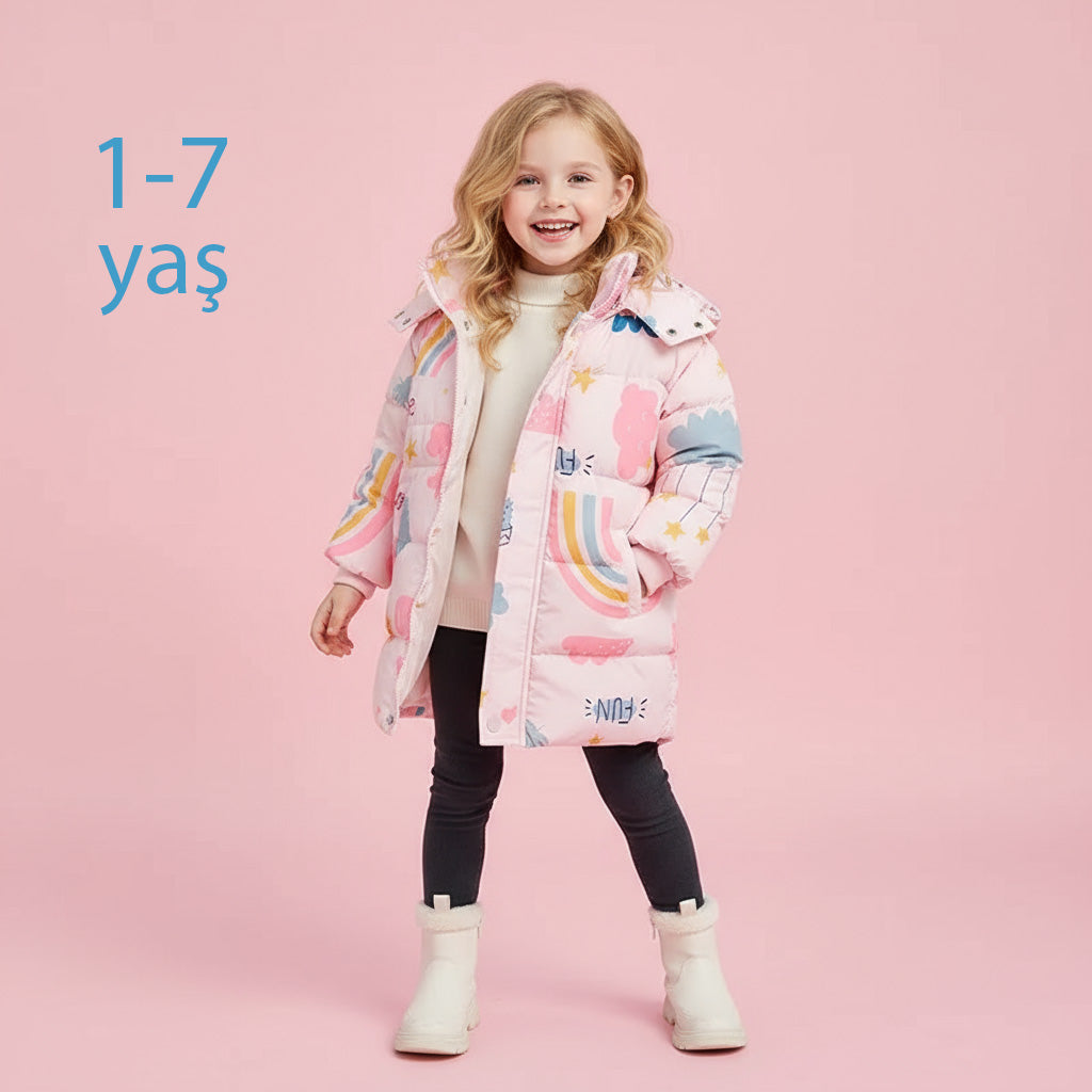 Çocuk Kapşonlu Kışlık Mont (2-7 Yaş)  11138