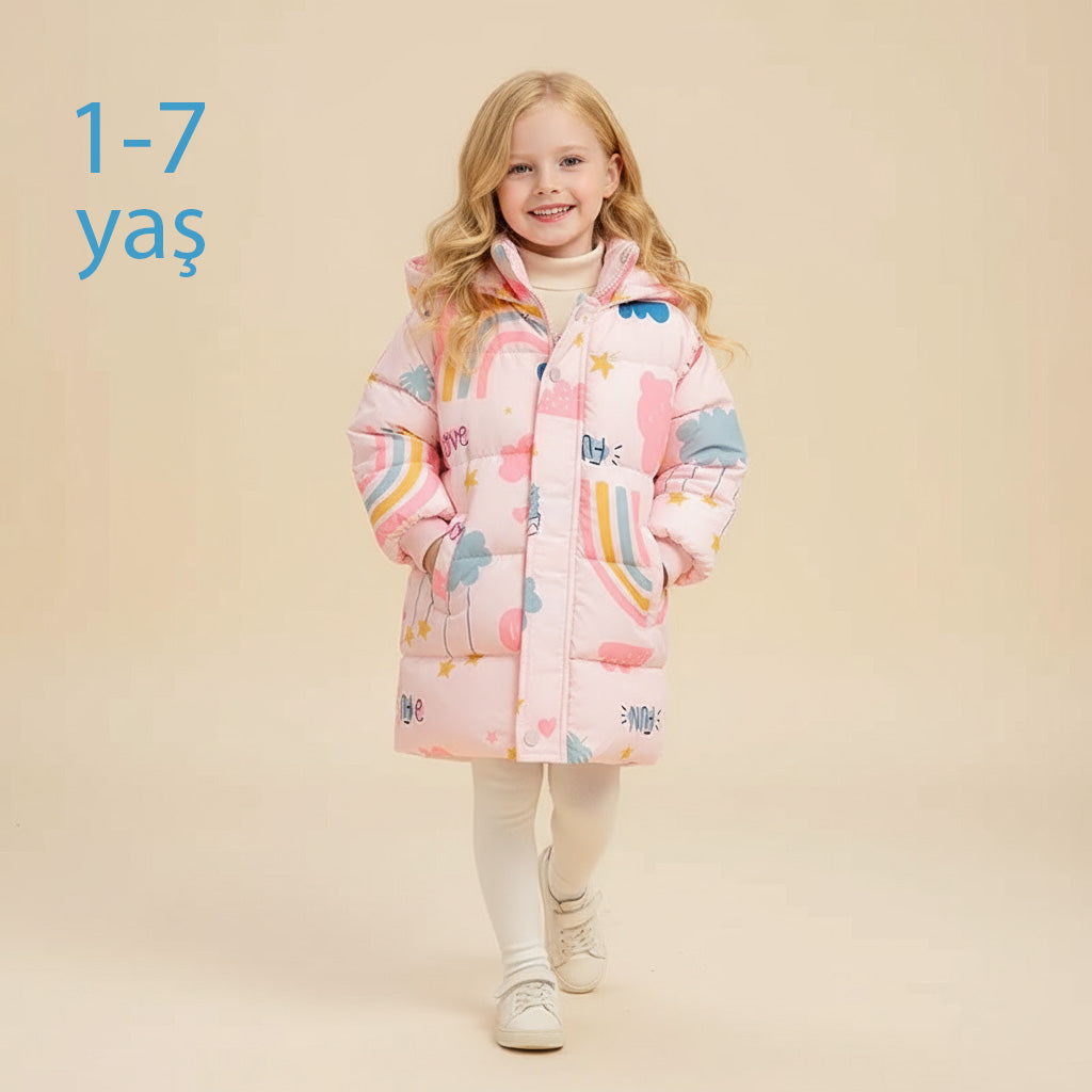 Çocuk Kapşonlu Kışlık Mont (2-7 Yaş)  11138