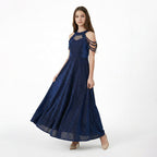 Genç Kız Saten Mezuniyet ve Abiye Elbise  Sırtı Gipe Lastikli