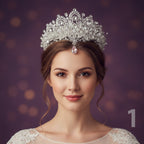 Kristal Zirkon Gelin Tacı 47895