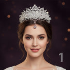 Kristal Zirkon Gelin Tacı 47895