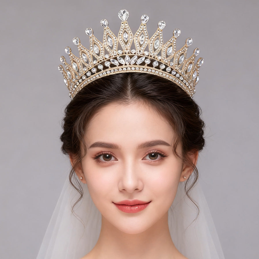 Göz Kamaştıran Damla Kristal Gelin Tac Miss Universe 46087